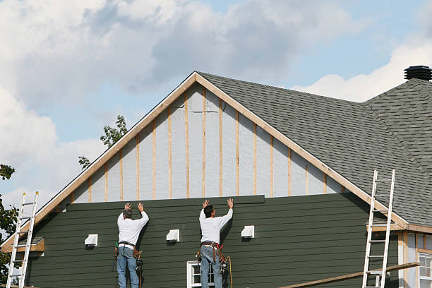 Professional Emergency Siding Repair technician working in Pine Level, NC